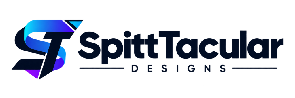 Spitttacular designs logo